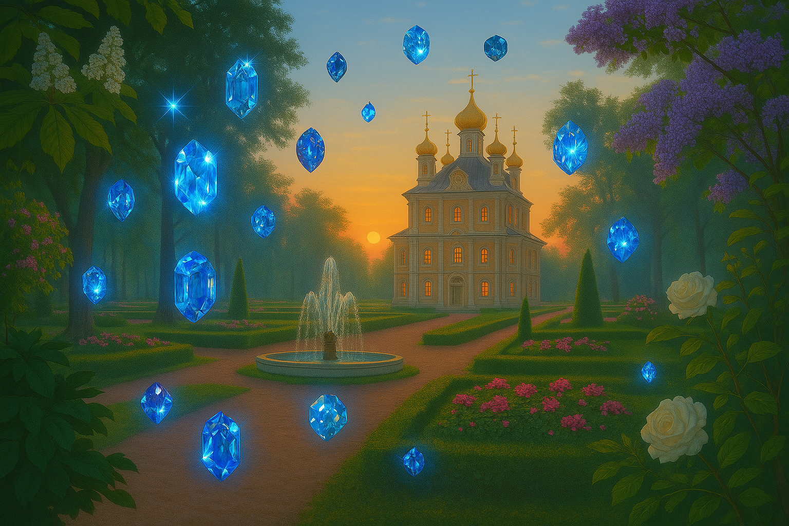 Царский парк, небо в алмазах